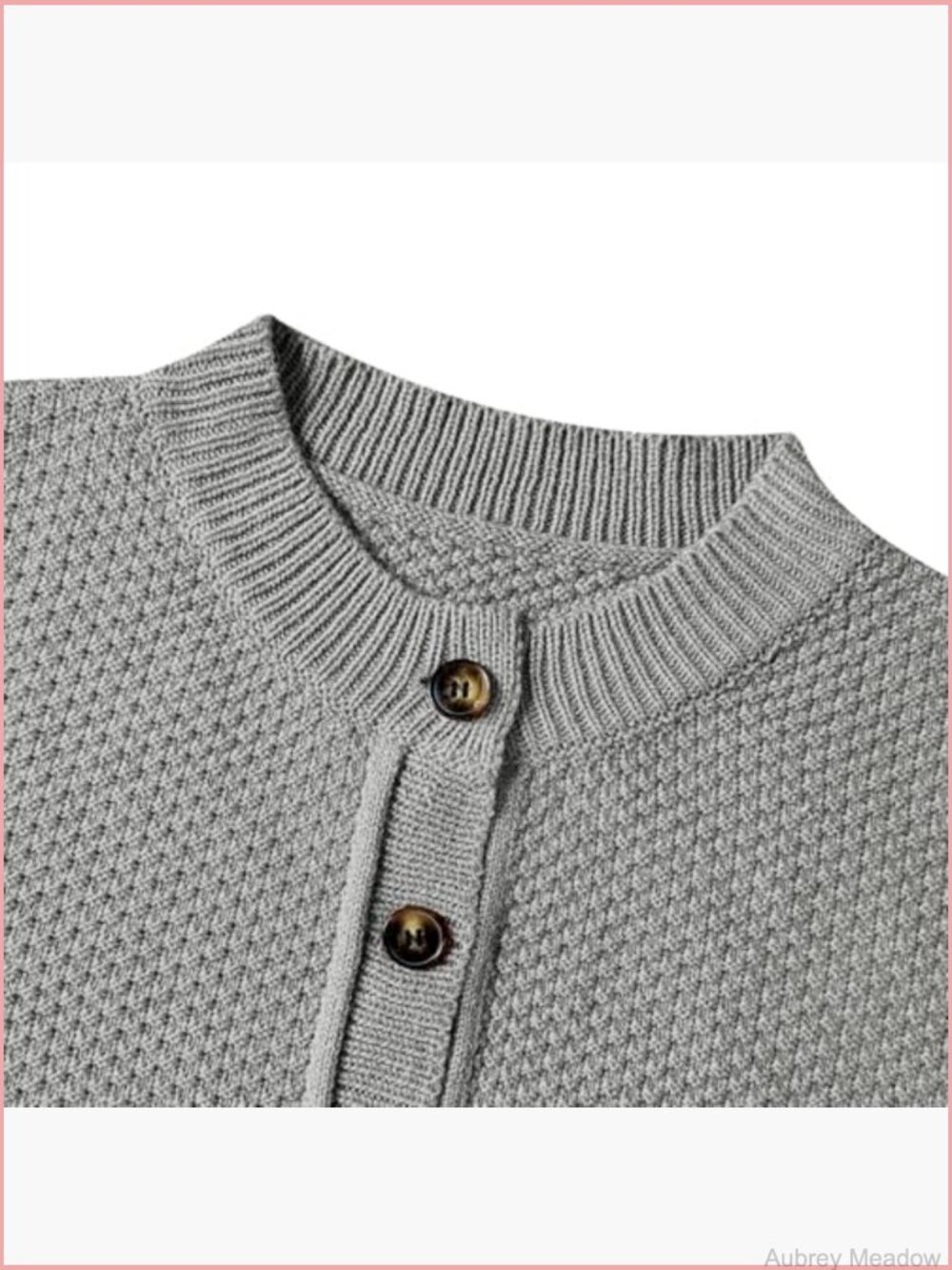 Open Front Cardigan Sweater Long Sleeve Button Down Knit Jacket Cropped Coat - Picture 4 of 6